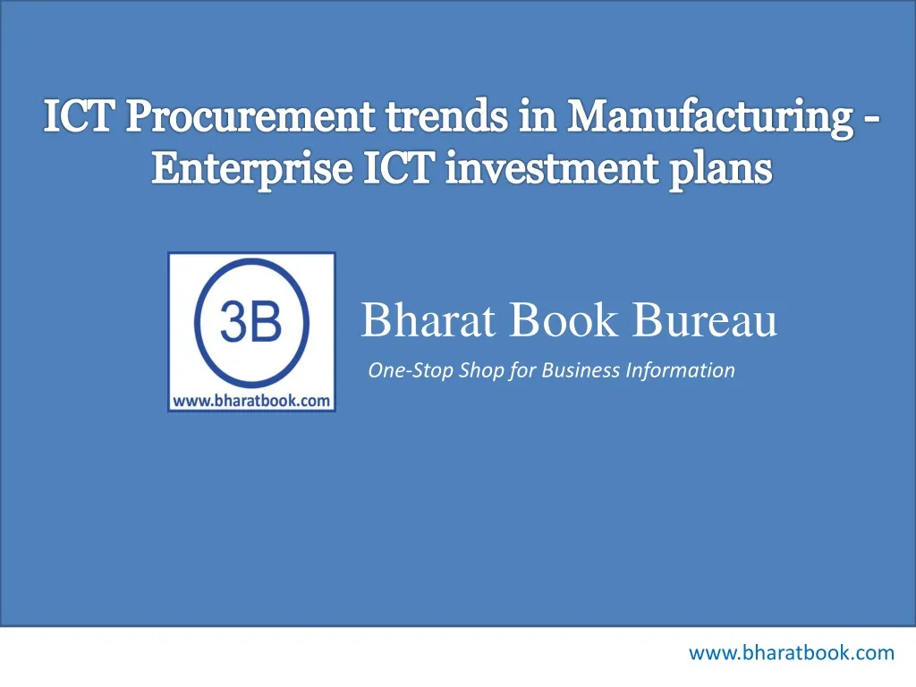 ict procurement trends in manufacturing