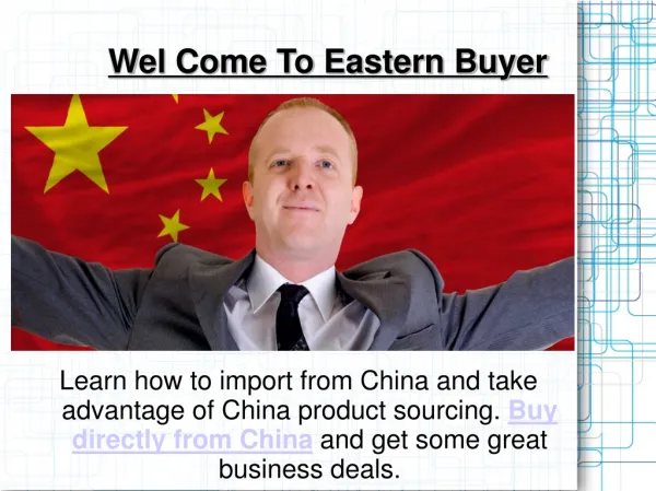 Buy from China direct