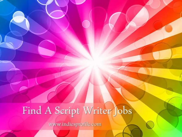 Find A Script Writer Jobs