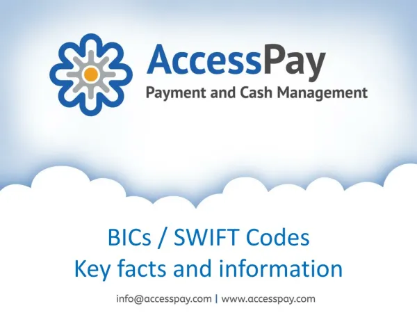 BICs or SWIFT Codes