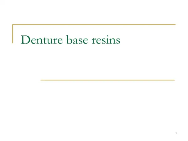 denture base resins