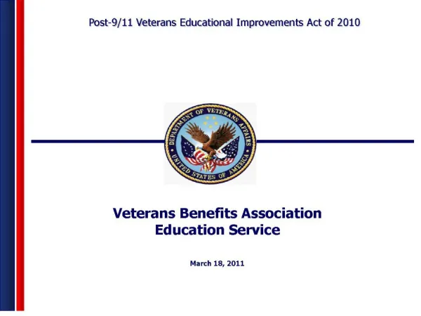 veterans benefits association education service march 18, 2011