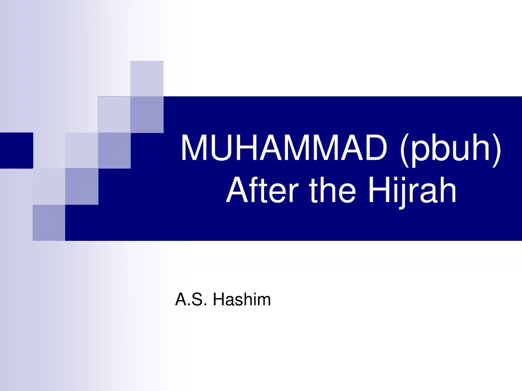 muhammad pbuh after the hijrah