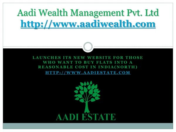 Aadi Wealth | Aadi Estate Adviser Private Limited
