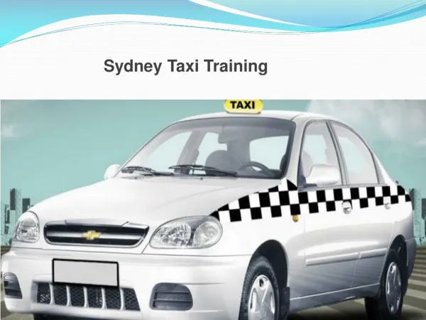 Taxi Driver Training
