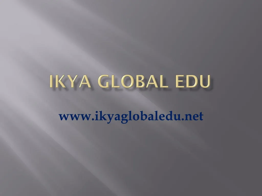 ikya global edu