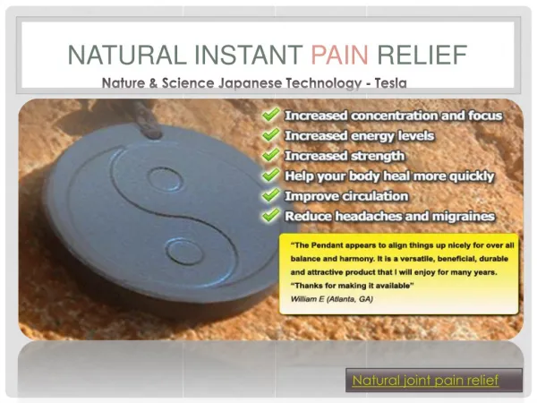 Natural Joint Pain Relief