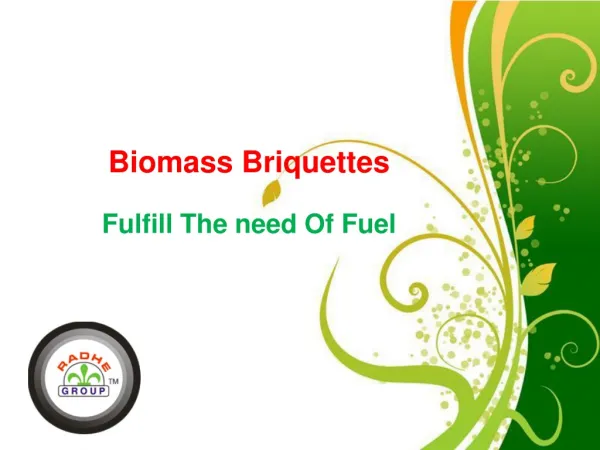 Briquette Plant Fulfill The Need Of Fual