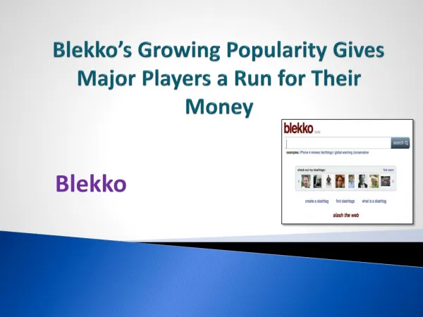 Blekko’s Growing Popularity Gives Major Players a Run for Their Money