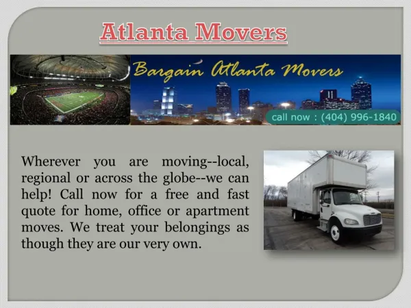 Moving Companies Atlanta