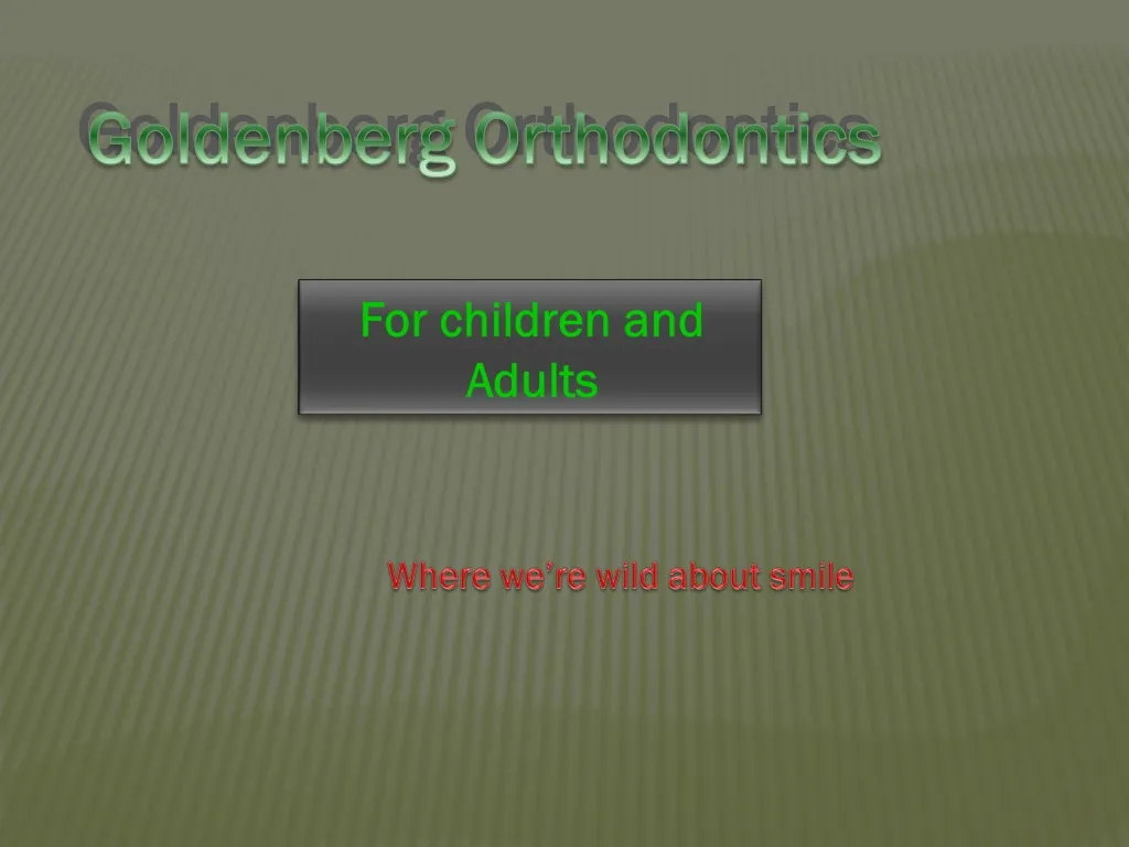 goldenberg orthodontics