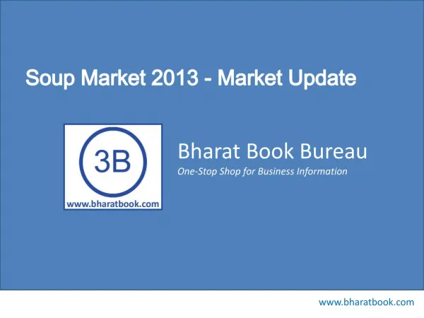 Soup Market 2013 - Market Update