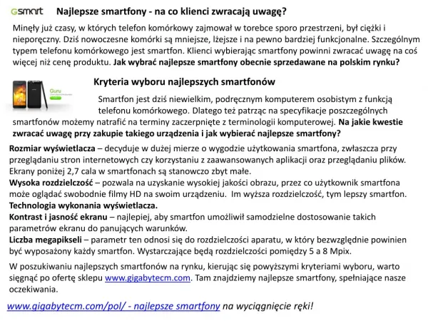 Najlepsze smartfony