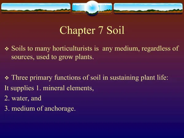 Chapter 7 Soil