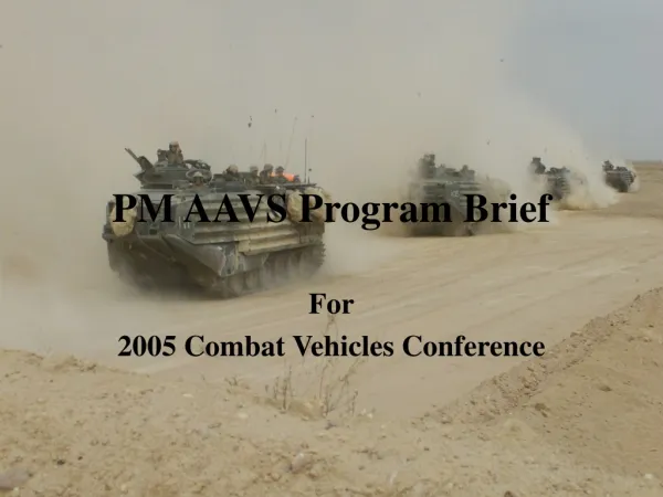 PM AAVS Program Brief