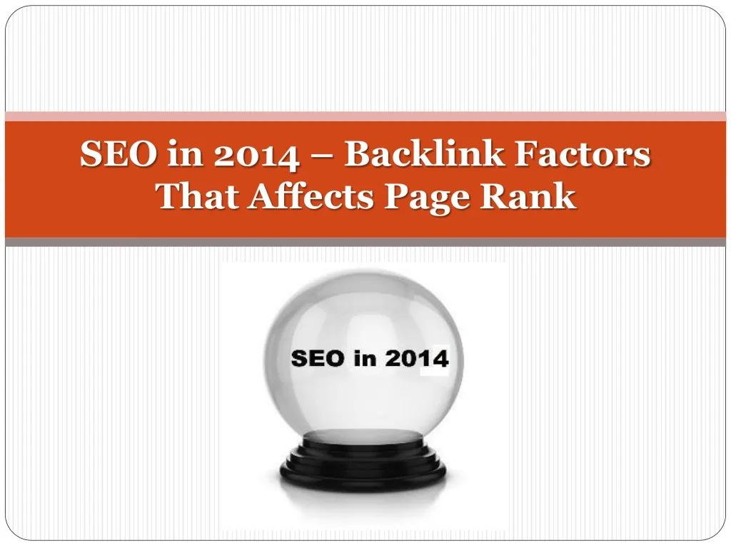 seo in 2014 backlink factors that affects page rank