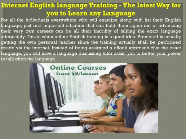 Internet English language Training