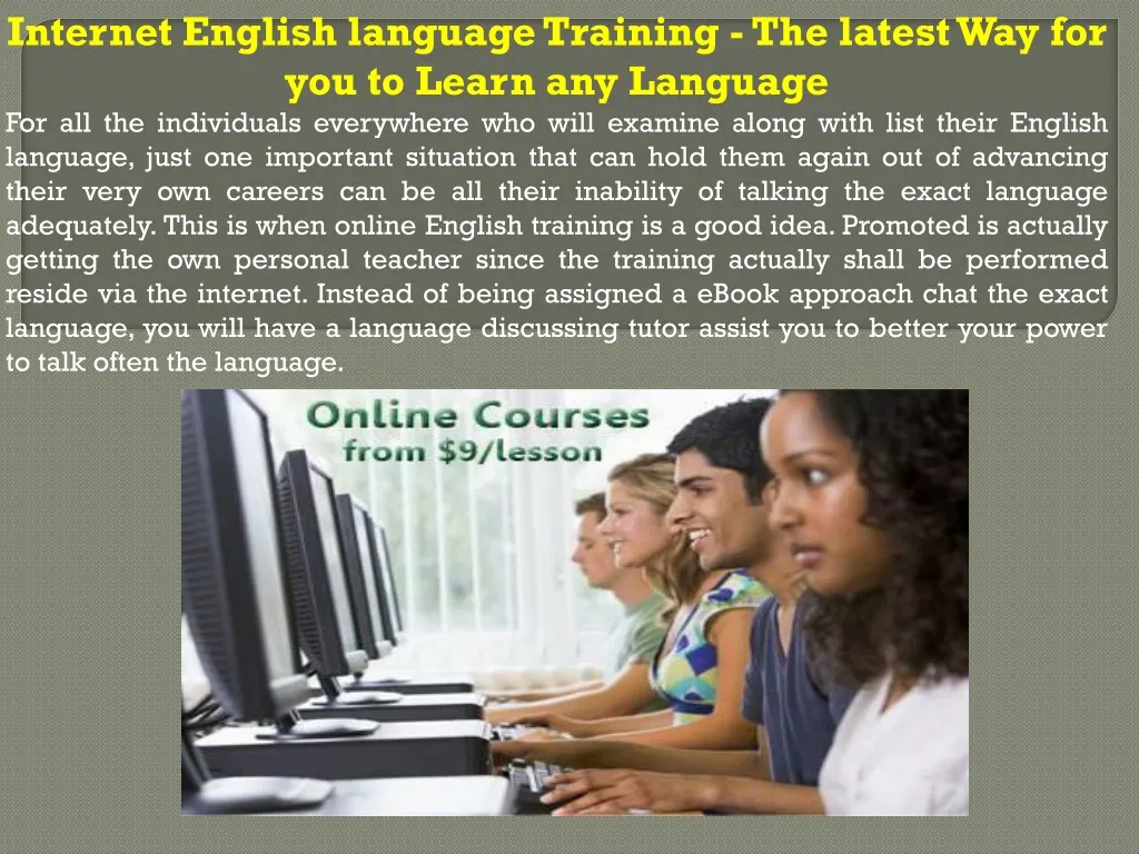 internet english language training the latest