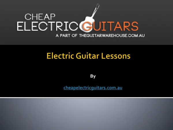 Electric Guitar Lessons