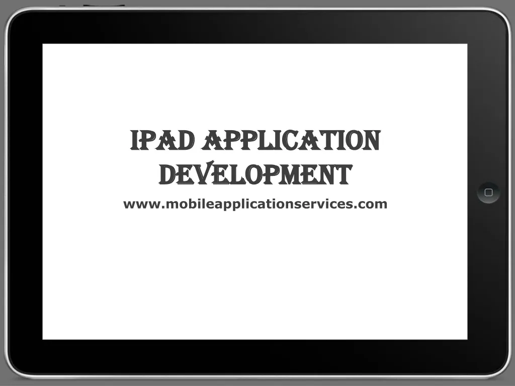 ipad application development