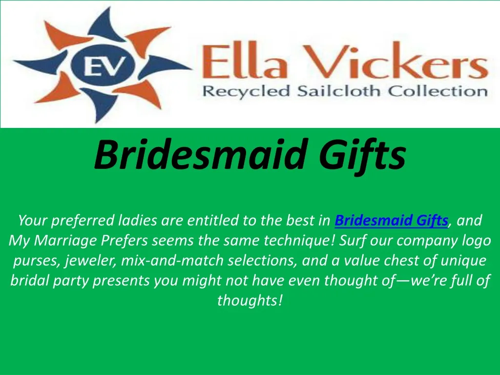 bridesmaid gifts