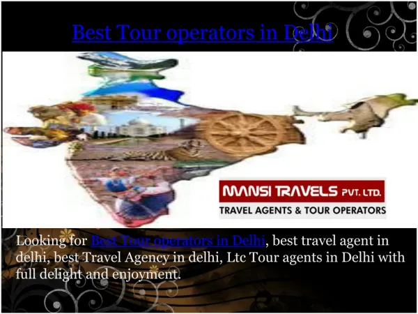 Best Tour operators in Delhi