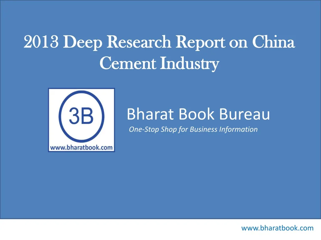 2013 deep research report on china cement industry