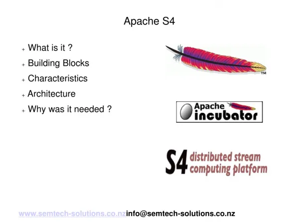 An introduction to Apache S4