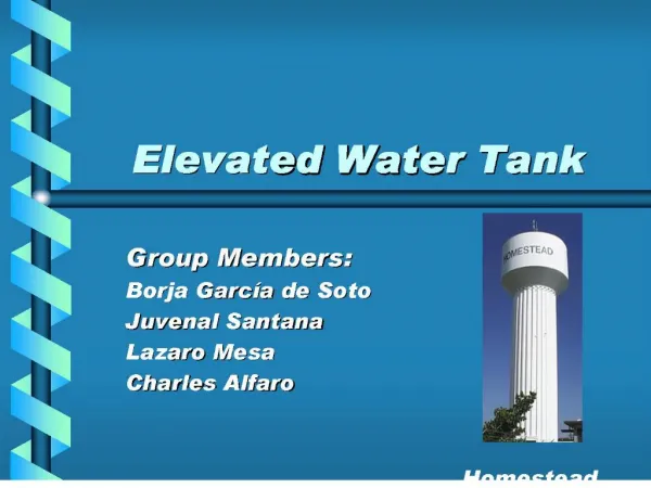 elevated water tank