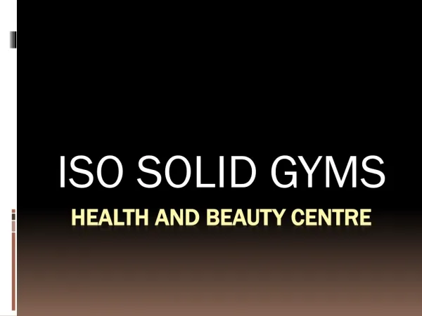 Gym Flooring and Spa Products