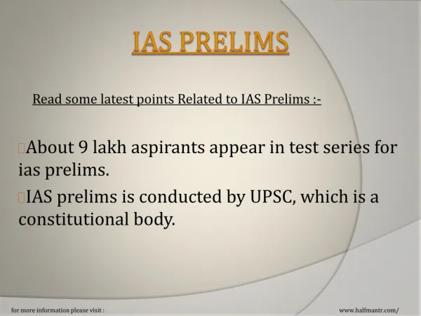 Are you wanted to know about IAS Prelims