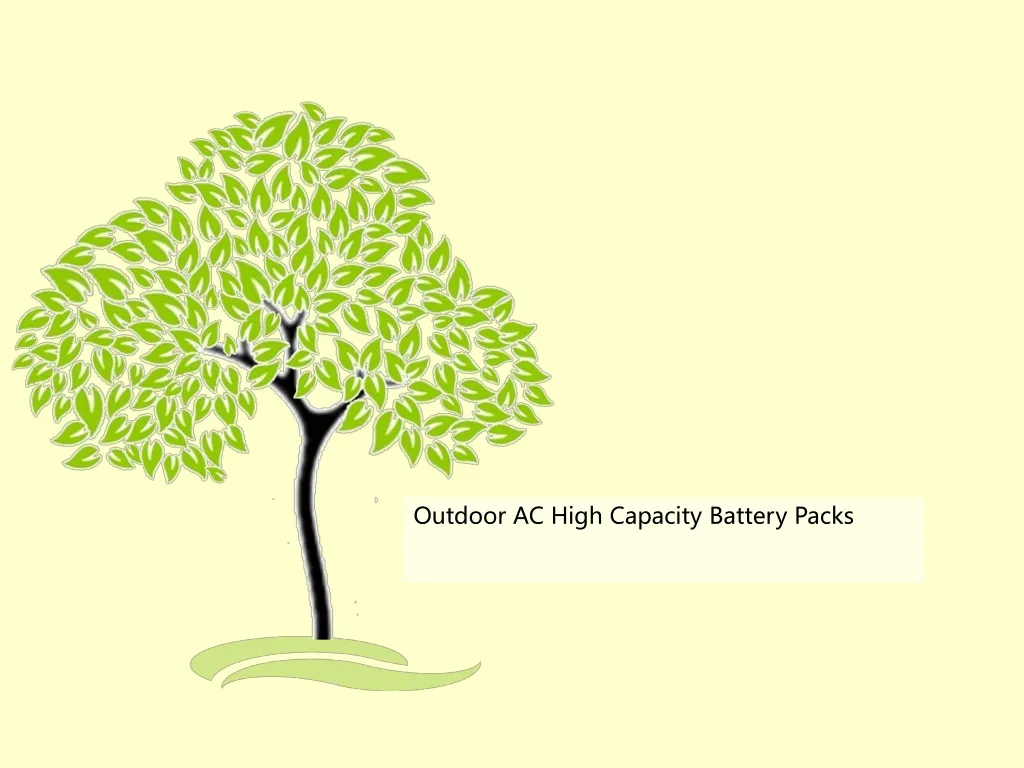 outdoor ac high capacity battery packs