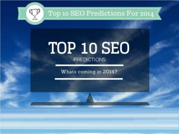 Top 10 SEO Predictions For 2014
