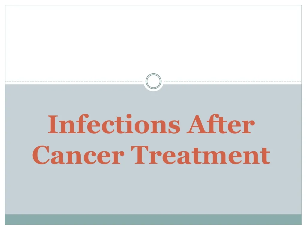 infections after cancer treatment