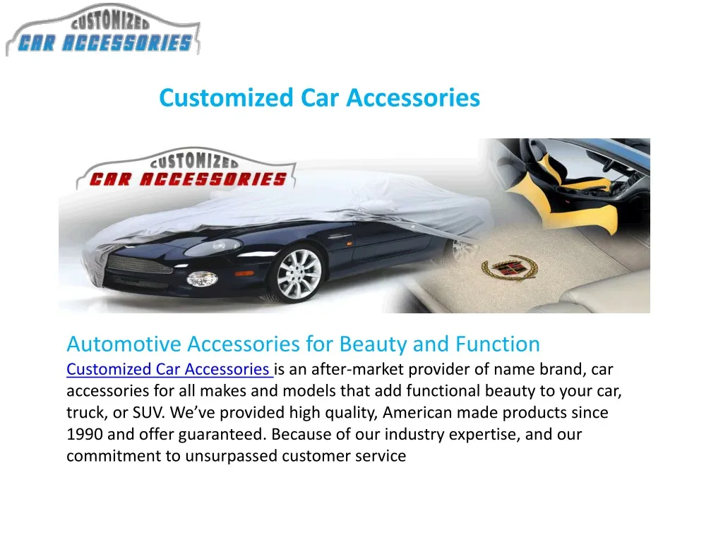 customized car accessories