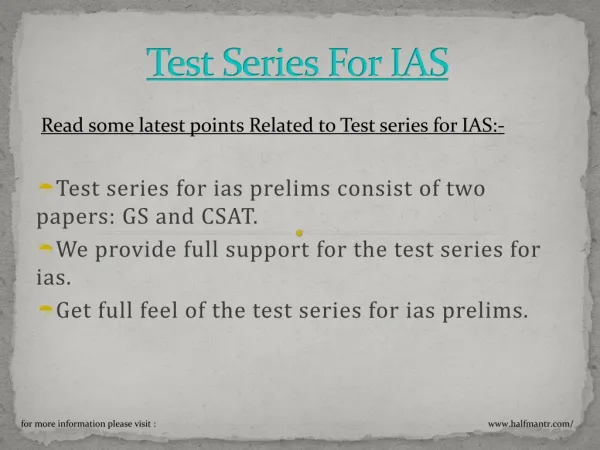 Test series for ias prelims is available for free