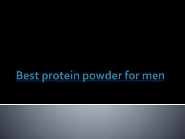 Best protein powder for men