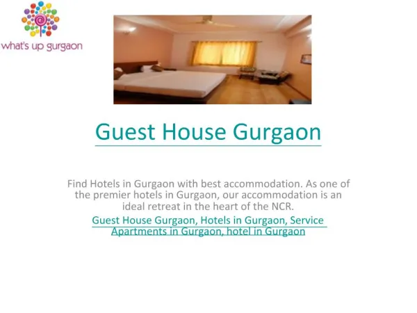 Guest House Gurgaon