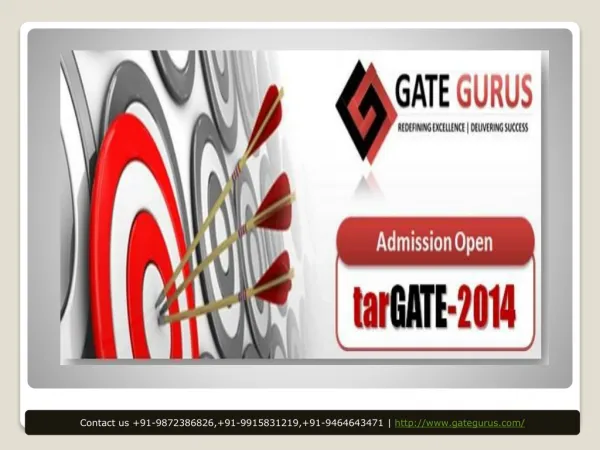 GateGurus - A pioneer institution for "GATE" and PSUs Coachi