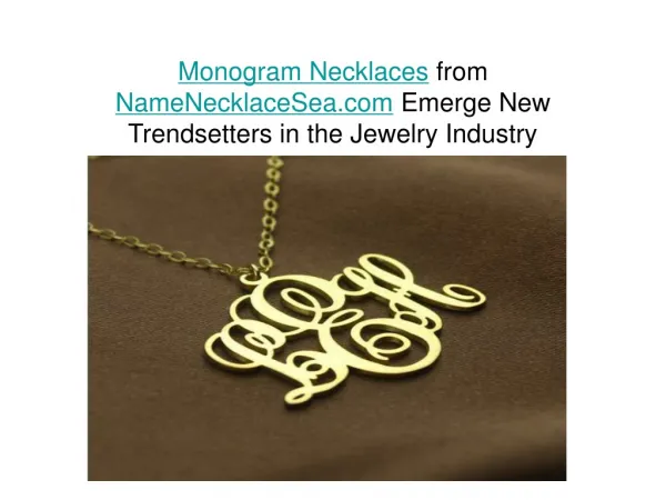 Buy Nameplate Necklace, Monogram Necklace at namenecklacesea