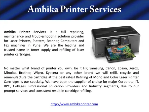 Ambika Printer and Laptop Reparing Services