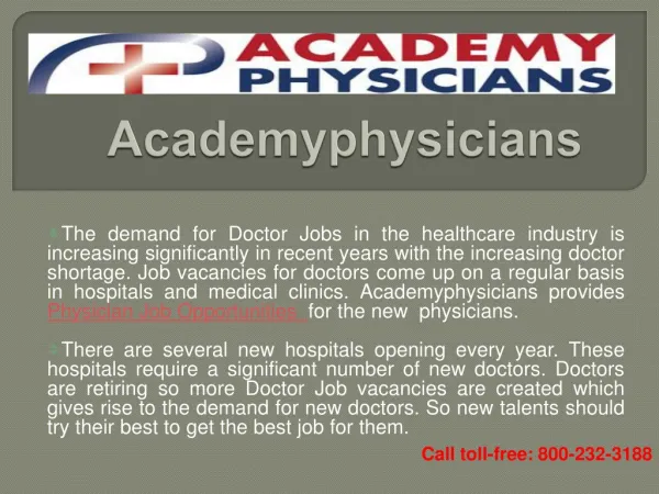 Physician Job Opportunities