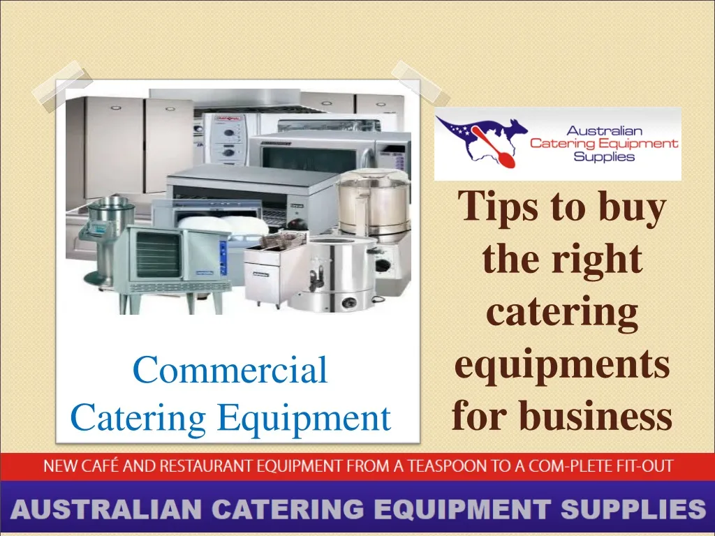 tips to buy the right catering equipments
