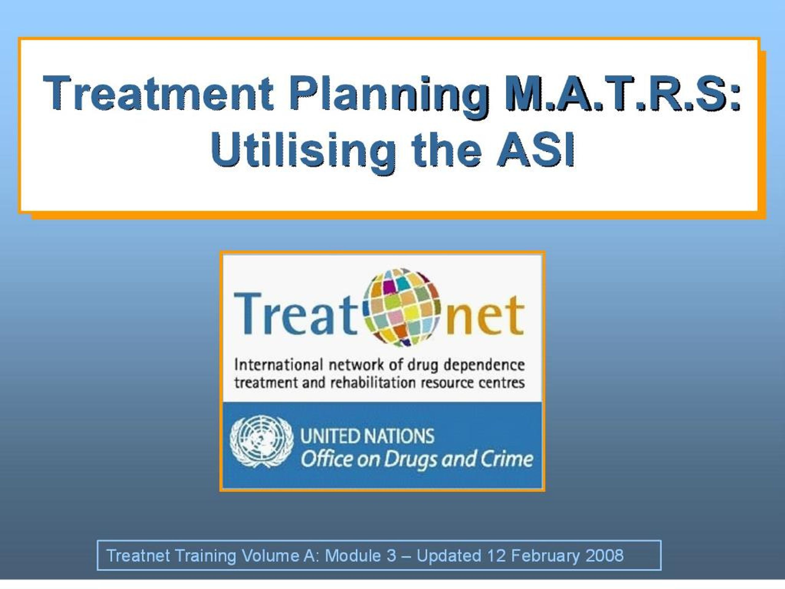 PPT - treatment planning m.a.t.r.s: utilising the asi PowerPoint ...