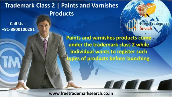 Trademark Class 2 | Paints and Varnishes Products