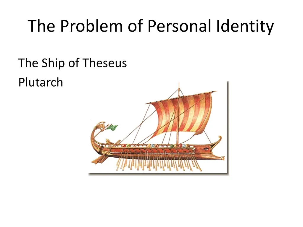 the problem of personal identity
