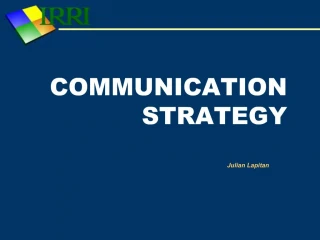 COMMUNICATION STRATEGY