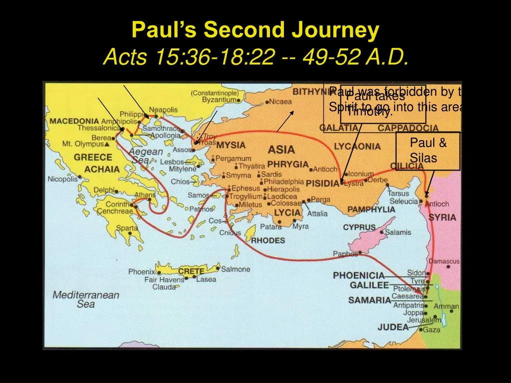 paul s second journey acts 15 36 18 22 49 52 a d