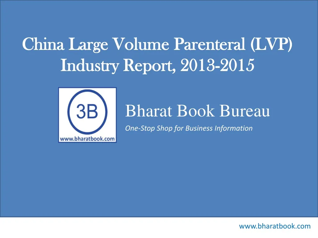 china large volume parenteral lvp industry report