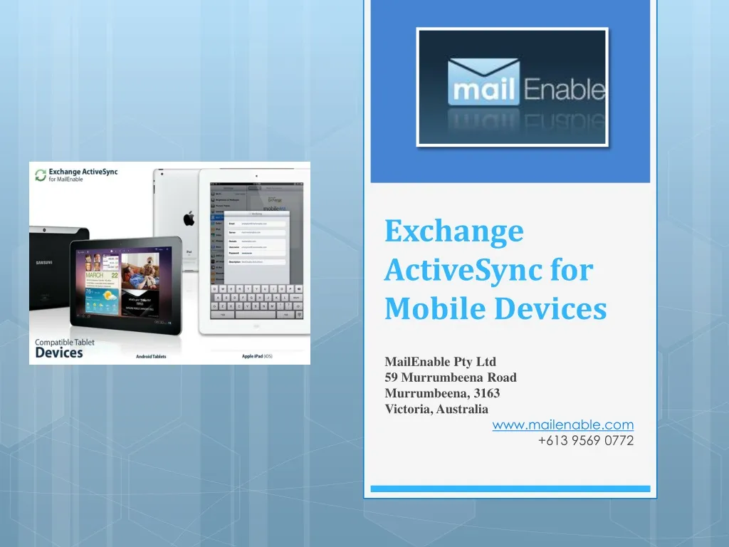 exchange activesync for mobile devices